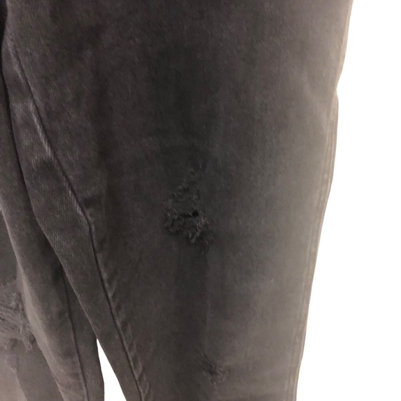 NWT Old Navy SIZE 6 TALL Distressed Festival Farmers Black Women’s Jean Overalls - Picture 5 of 15